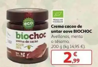 Alcampo Crema Cacao De Untar Aove Biochoc oferta