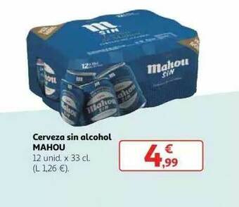 Alcampo Cerveza Sin Alcohol Mahou oferta