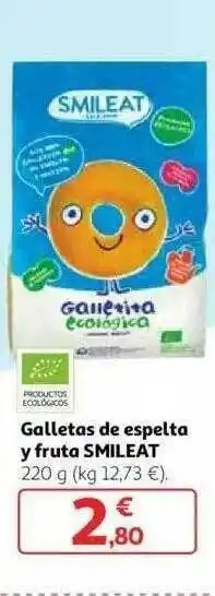 Alcampo Galletas De Espelta Y Fruta Smileat oferta