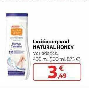 Alcampo Loción Corporal Natural Honey oferta