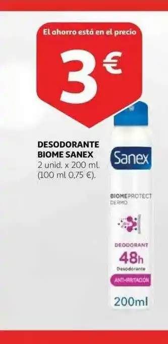 Alcampo Desodorante Biome Sanex oferta