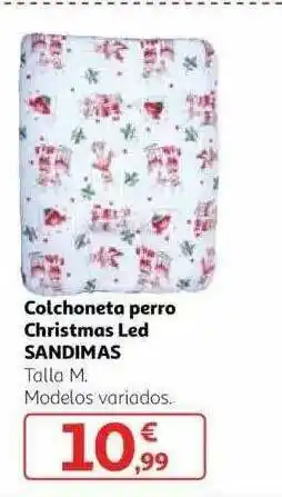 Alcampo Colchoneta Perro Christmas Led Sandimas oferta