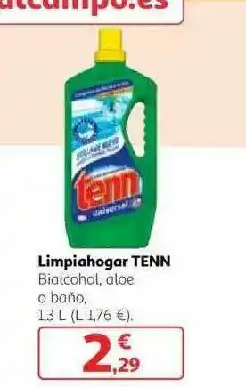 Alcampo Limpiahogar Tenn Bialcohol Aloe O Baño oferta