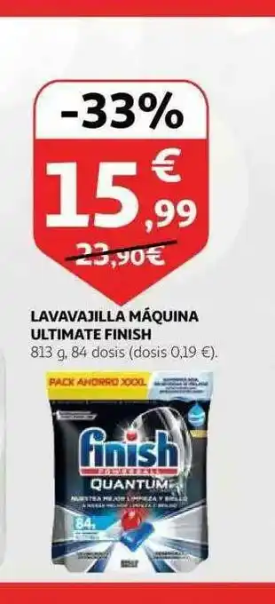 Alcampo Lavavajilla Máquina Ultimate Finish oferta