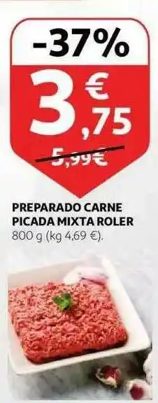 Alcampo Preparado Carne Picada Mixta Roler oferta