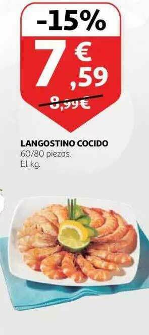 Alcampo Langostino Cocido oferta