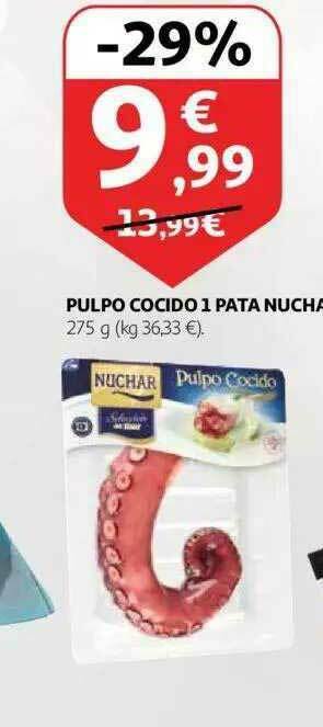 Alcampo Pulpo Cocido 1 Pata Nuchar oferta