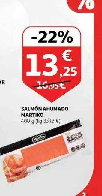 Alcampo Salmón Ahumado Martiko oferta