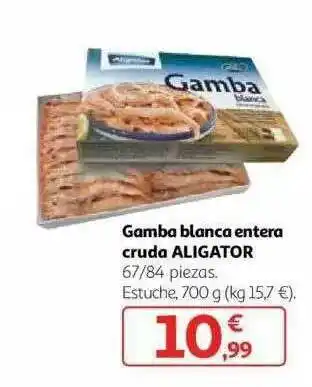 Alcampo Gamba Blanca Entera Cruda Aligator oferta
