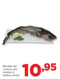 Alimerka Bacalao de crianza, por medios o entero oferta