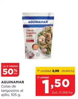 Alimerka AGUINAMAR Colas de langostino al ajillo, oferta