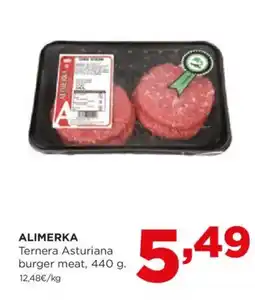 Alimerka ALIMERKA Ternera Asturiana burger meat oferta