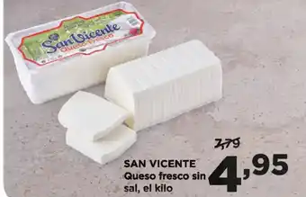 Alimerka SAN VICENTE Queso fresco sin sal oferta