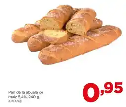 Alimerka Pan de la abuela de maíz 5,4%, oferta