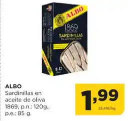 Alimerka ALBO Sardinillas en aceite de oliva oferta