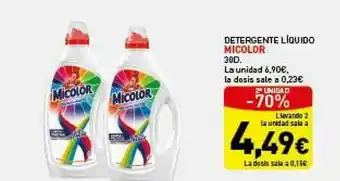 Hiperber 2a Unidad -70% Detergente Líquido Micolor oferta