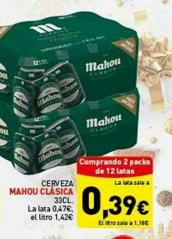 Hiperber Cerveza Mahou Clásica oferta