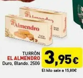 Hiperber Turrón El Almendro Duro Blando oferta