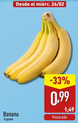 ALDI Banana oferta