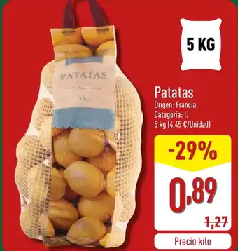 ALDI Patatas oferta