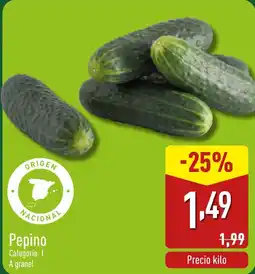 ALDI Pepino oferta