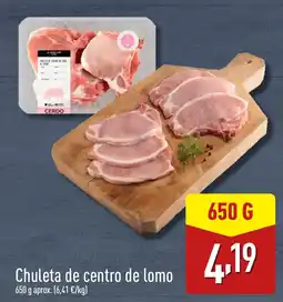 ALDI Chuleta de centro de lomo oferta