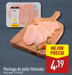 ALDI Pechuga de pollo fileteada oferta