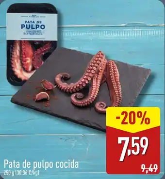 ALDI Pata de pulpo cocida oferta