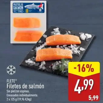 ALDI FLETEⓇ Filetes de salmón oferta