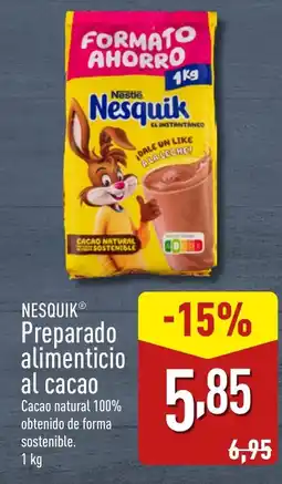 ALDI NESQUIKⓇ Preparado alimenticio al cacao oferta