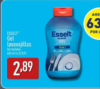 ALDI ESSELTⓇ Gel lavavajillas oferta