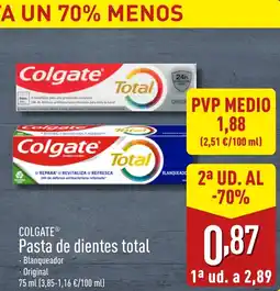 ALDI COLGATE® Pasta de dientes total oferta