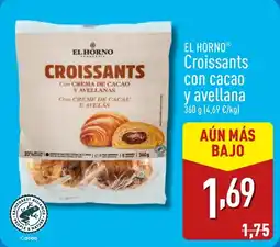 ALDI EL HORNO® Croissants con cacao y avellana oferta