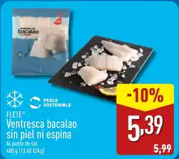 ALDI FLETEⓇ Ventresca bacalao sin piel ni espina oferta