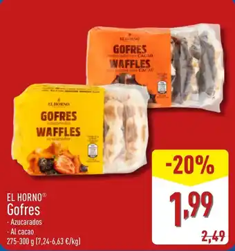 ALDI EL HORNO® Gofres oferta