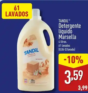 ALDI TANDIL® Detergente Líquido Marsella oferta