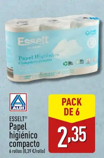 ALDI ESSELT® Papel higiénico compacto oferta