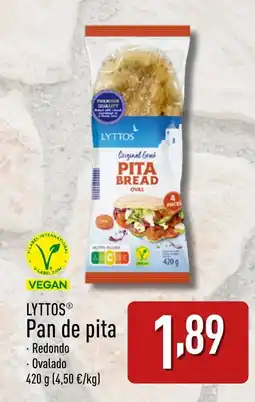 ALDI LYTTOS® Pan de pita oferta