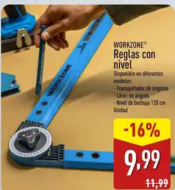 ALDI WORKZONE® Reglas con nivel oferta