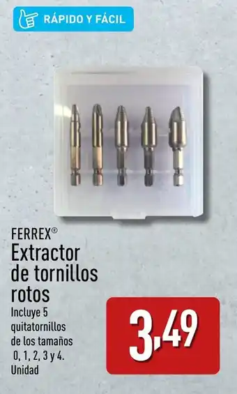 ALDI FERREX® Extractor de tornillos oferta