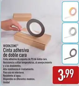 ALDI WORKZONE® Cinta adhesiva de doble cara oferta