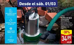 ALDI FERREX® Bomba de agua sumergible oferta