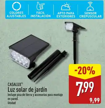 ALDI CASALUXⓇ Luz solar de jardín oferta