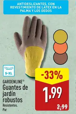 ALDI GARDENLINE® Guantes de jardín robustos oferta