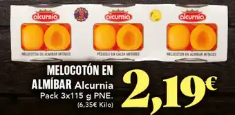 Gadis ALCURNIA Melocotón en almíbar oferta