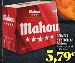 Gadis MAHOU Cerveza 5 estrellas oferta