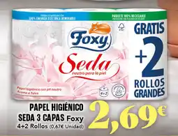 Gadis FOXY Papel higiénico seda 3 capas oferta