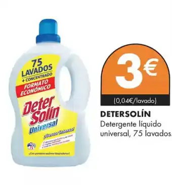 Supermercados Lupa DETERSOLÍN Detergente líquido universal oferta