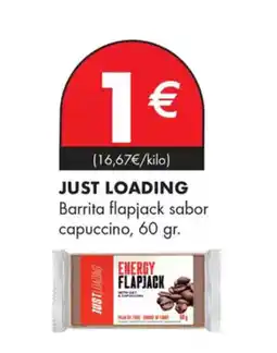 Supermercados Lupa JUST LOADING Barrita flapjack sabor capuccino oferta