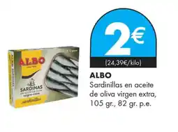 Supermercados Lupa ALBO Sardinillas en aceite de oliva virgen extra oferta